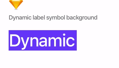 dynamic label background symbol plada